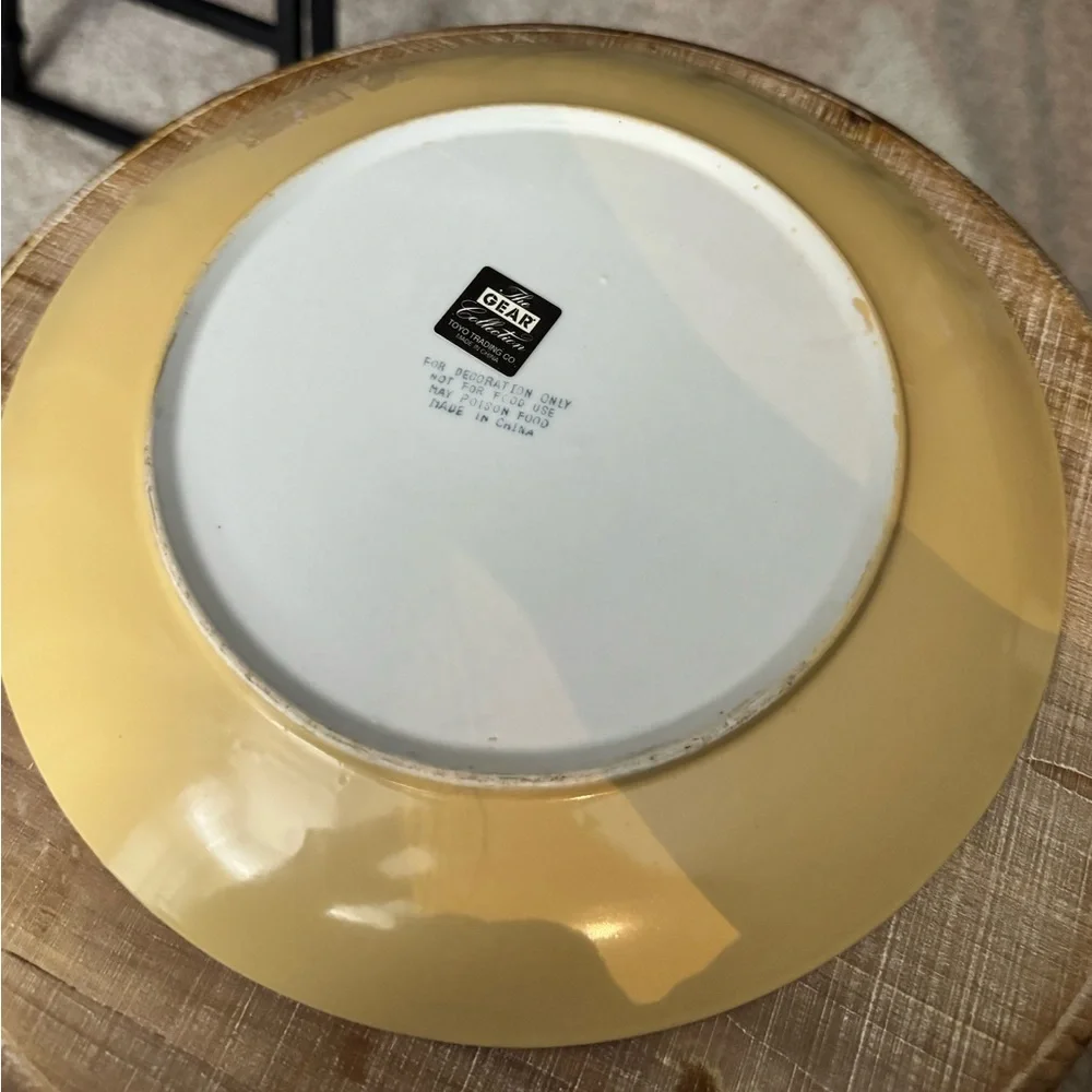 Decorative Plate with Cow Design